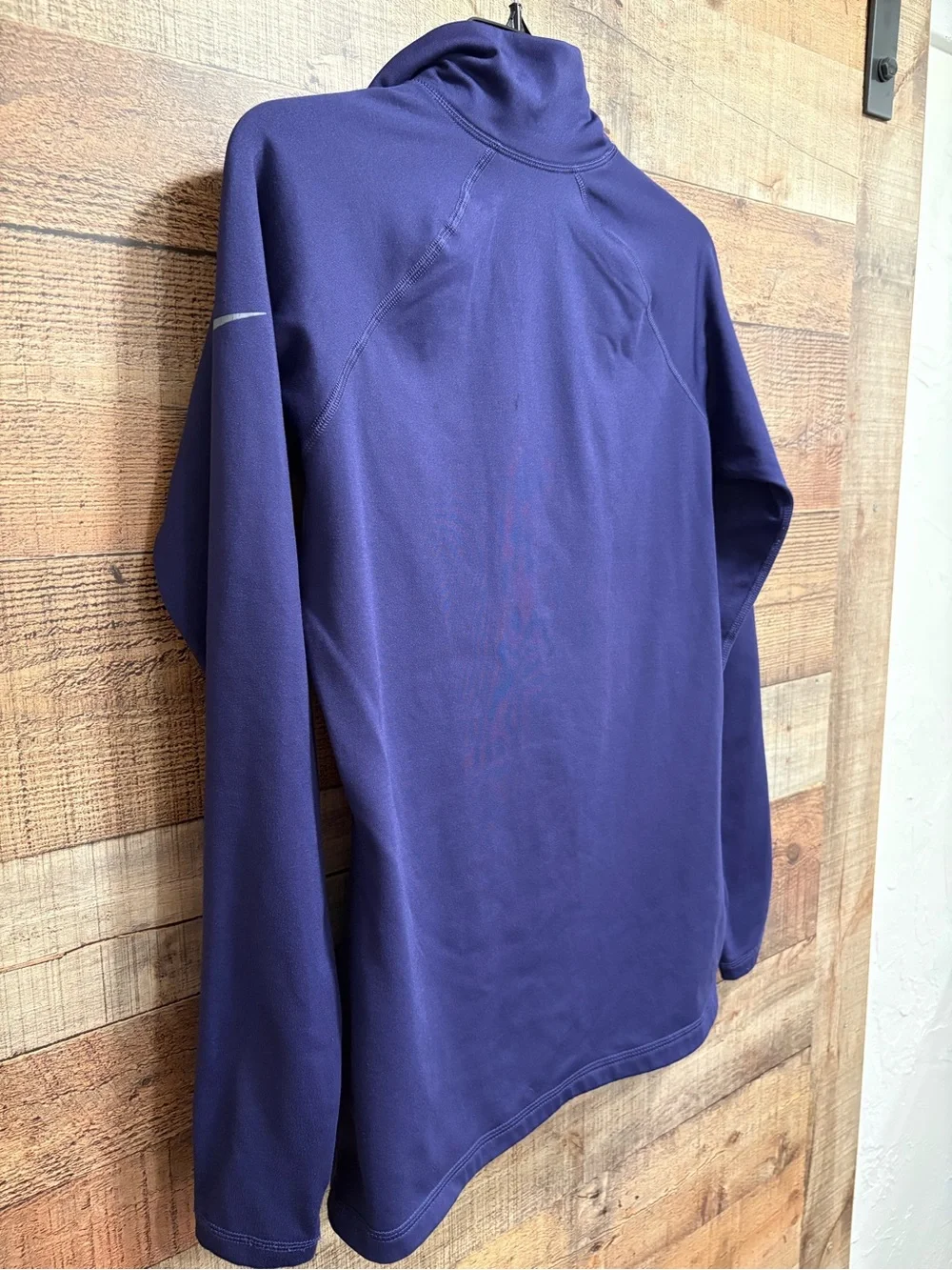 Nike Pro Dri-FIT Women’s Half Zip Pullover Size L Blue/Purple W040